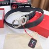 693200203a89a121ed54fd3b Salvatore Ferragamo Men's Belt, Top Grain Calfskin with Double-Sided Usage, 3.5cm Width, Stainless Steel '8' Buckle, Adjustable Length