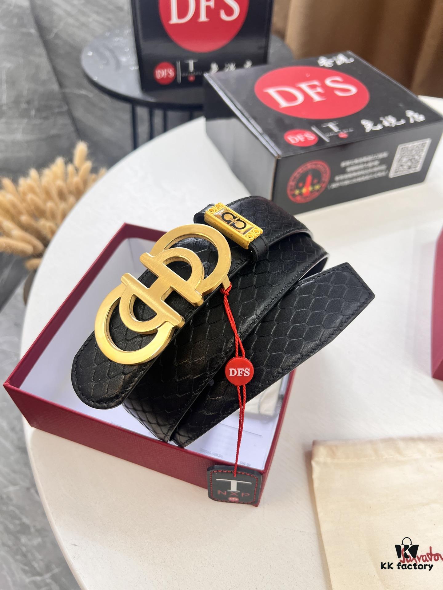 693200213a89a121ed54fd3f Top-tier Salvatore Ferragamo Belt, Hong Kong Duty-Free Gift Box, Original 8-Shaped Hardware, Genuine Leather with NXP Chip