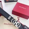 693200213a89a121ed54fd47 Top-tier Salvatore Ferragamo Men's Belt, Original 8-Shaped Hardware, Genuine Python-Grain Full-Grain Cowhide Leather, German-Made Craftsmanship, NFC Chip (NXP), Adjustable Length, Hong Kong Duty-Free Gift Box, Anti-Counterfeit QR Authentication