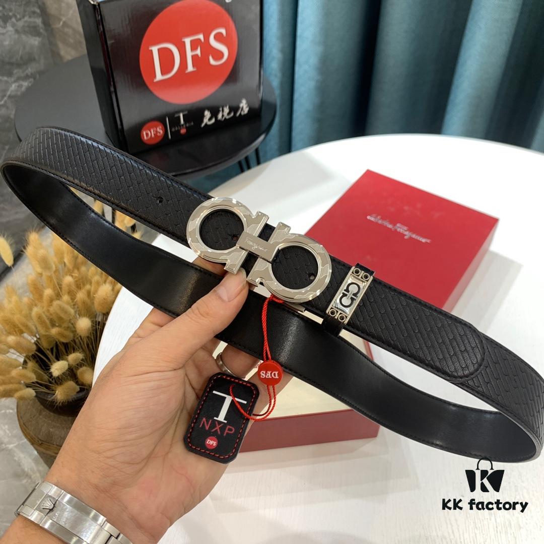 693200223a89a121ed54fd51 Top-Tier Ferragamo Belt, Hong Kong Duty-Free T Gift Box, Anti-Counterfeit QR Code Authentication, New '8' Shaped Authentic Hardware, Precision Craftsmanship, Original Mold Logo with Steel Stamping, Dual-Sided Reversible Design, Imported German-Made Wavy Grain Full-Grain Leather, Adjustable Length, 3.5cm Width, NXP Chip