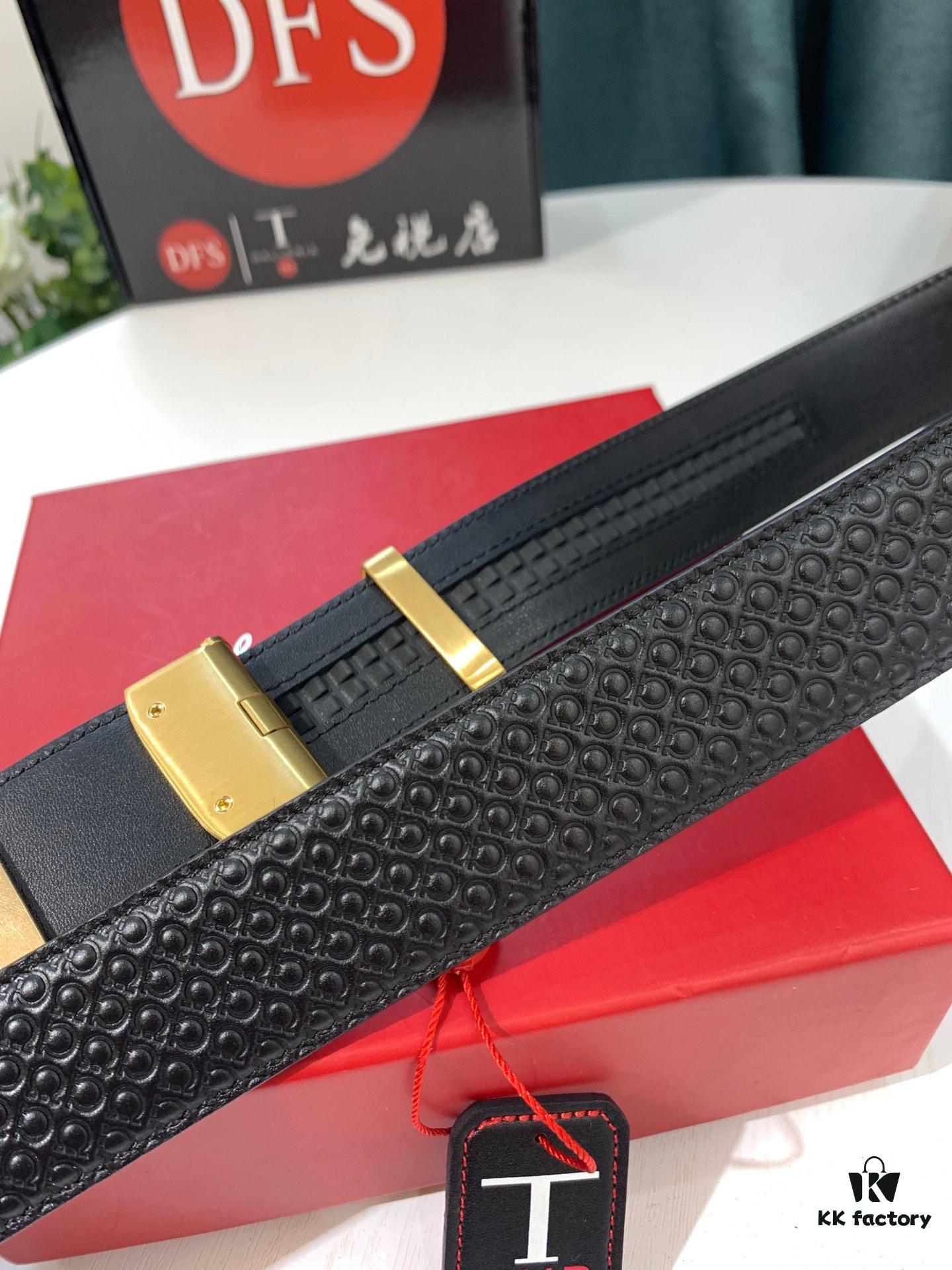693200253a89a121ed54fd7b Arrival 🎺🎺 Authentic Photography, Ferragamo Automatic Series Men's Belt, ZP Mould Made, 8-Shaped Woven Inner Steel Hardware, Business Belt, Imported Top-Grade Calfskin with Ferragamo 8-Pattern Buckle, Self-Adjusting Teeth, 3.5 cm Width