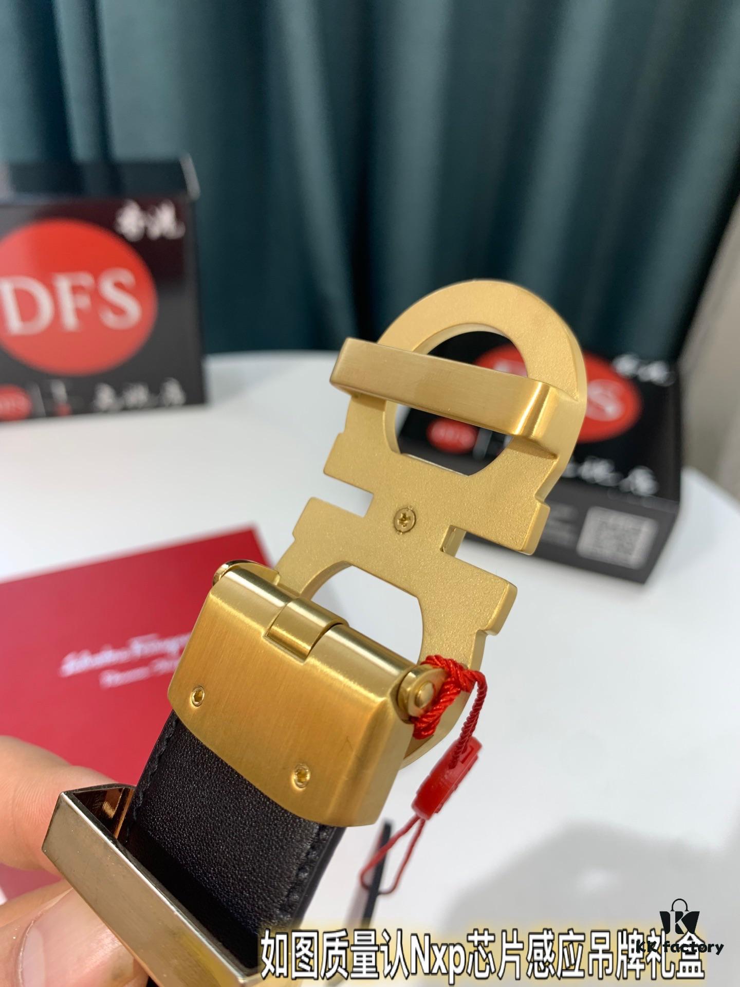 693200263a89a121ed54fd7d Arrival 🎺🎺 Authentic Photography, Ferragamo Automatic Series Men's Belt, ZP Mould Made, 8-Shaped Woven Inner Steel Hardware, Business Belt, Imported Top-Grade Calfskin with Ferragamo 8-Pattern Buckle, Self-Adjusting Teeth, 3.5 cm Width