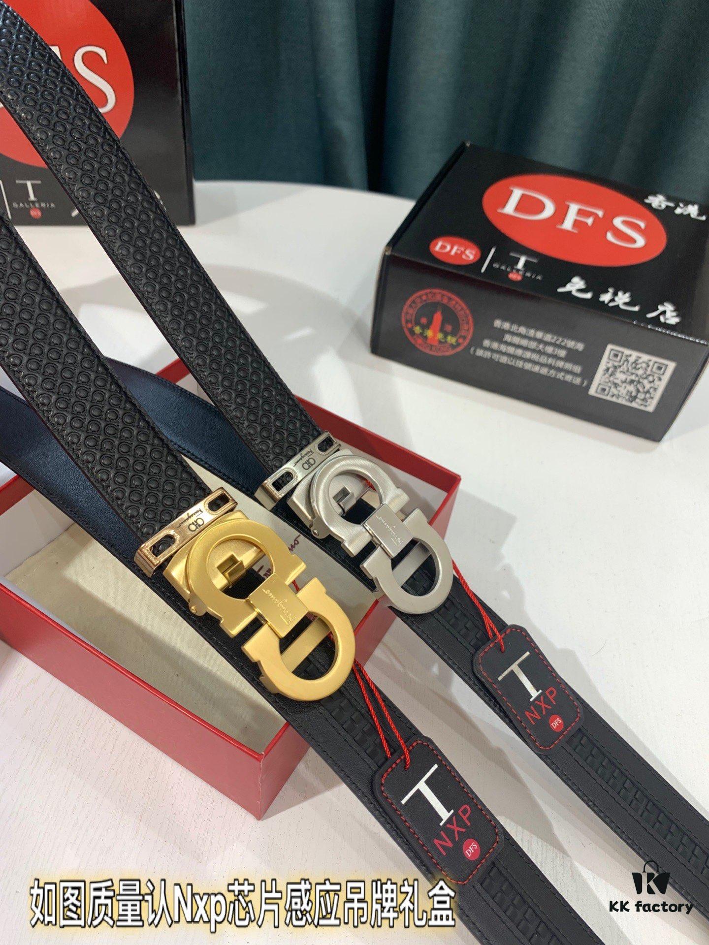 693200263a89a121ed54fd80 Arrival 🎺🎺 Authentic Photography, Ferragamo Automatic Series Men's Belt, ZP Mould Made, 8-Shaped Woven Inner Steel Hardware, Business Belt, Imported Top-Grade Calfskin with Ferragamo 8-Pattern Buckle, Self-Adjusting Teeth, 3.5 cm Width