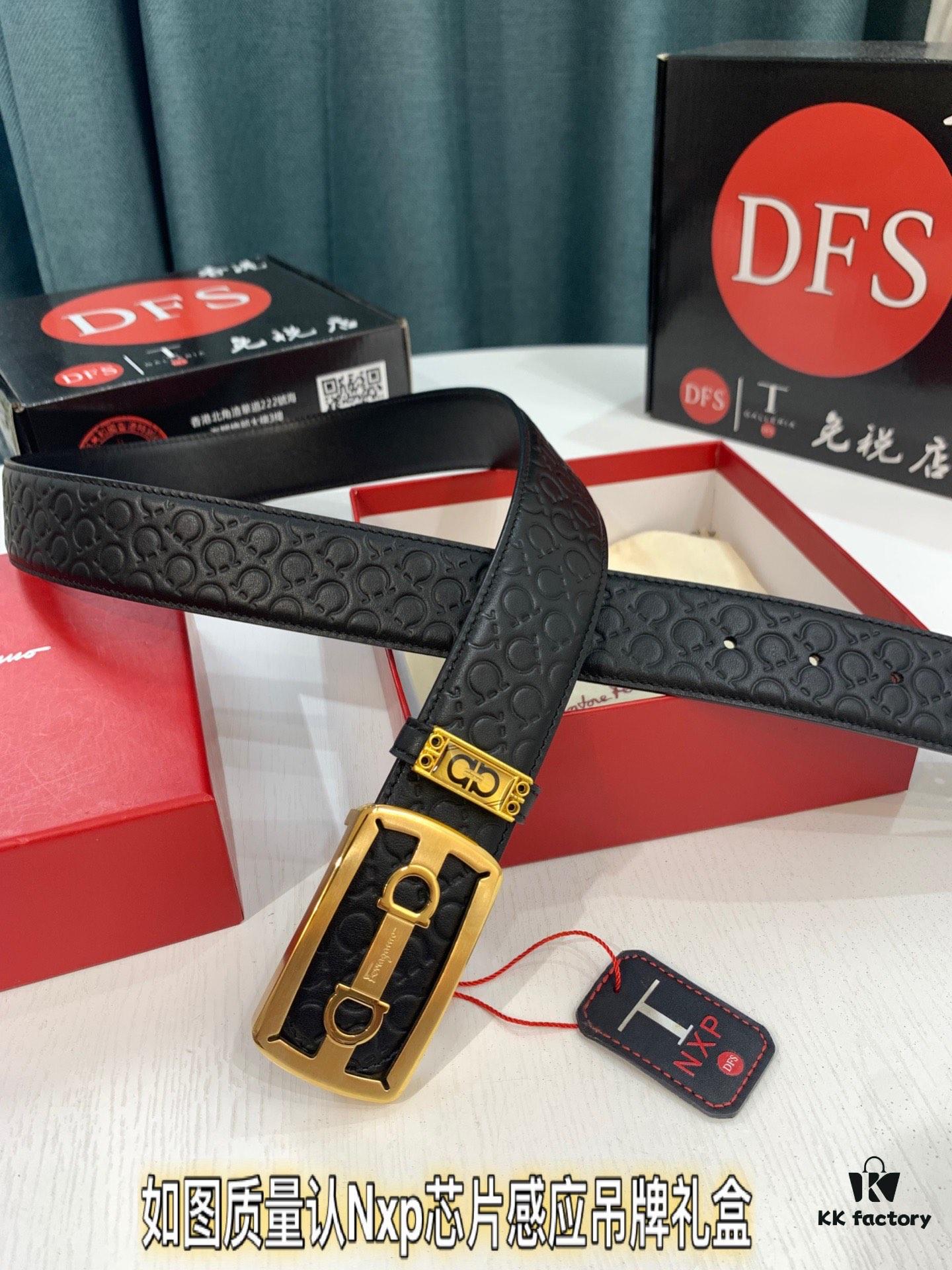 Top-tier Filoflex Leather Belt, Hong Kong Duty-Free Gift Box, Authenticity QR Code Verification, New 8-Shaped Genuine Hardware, Imported Cowhide with Embossed Logo, German OEM Craftsmanship