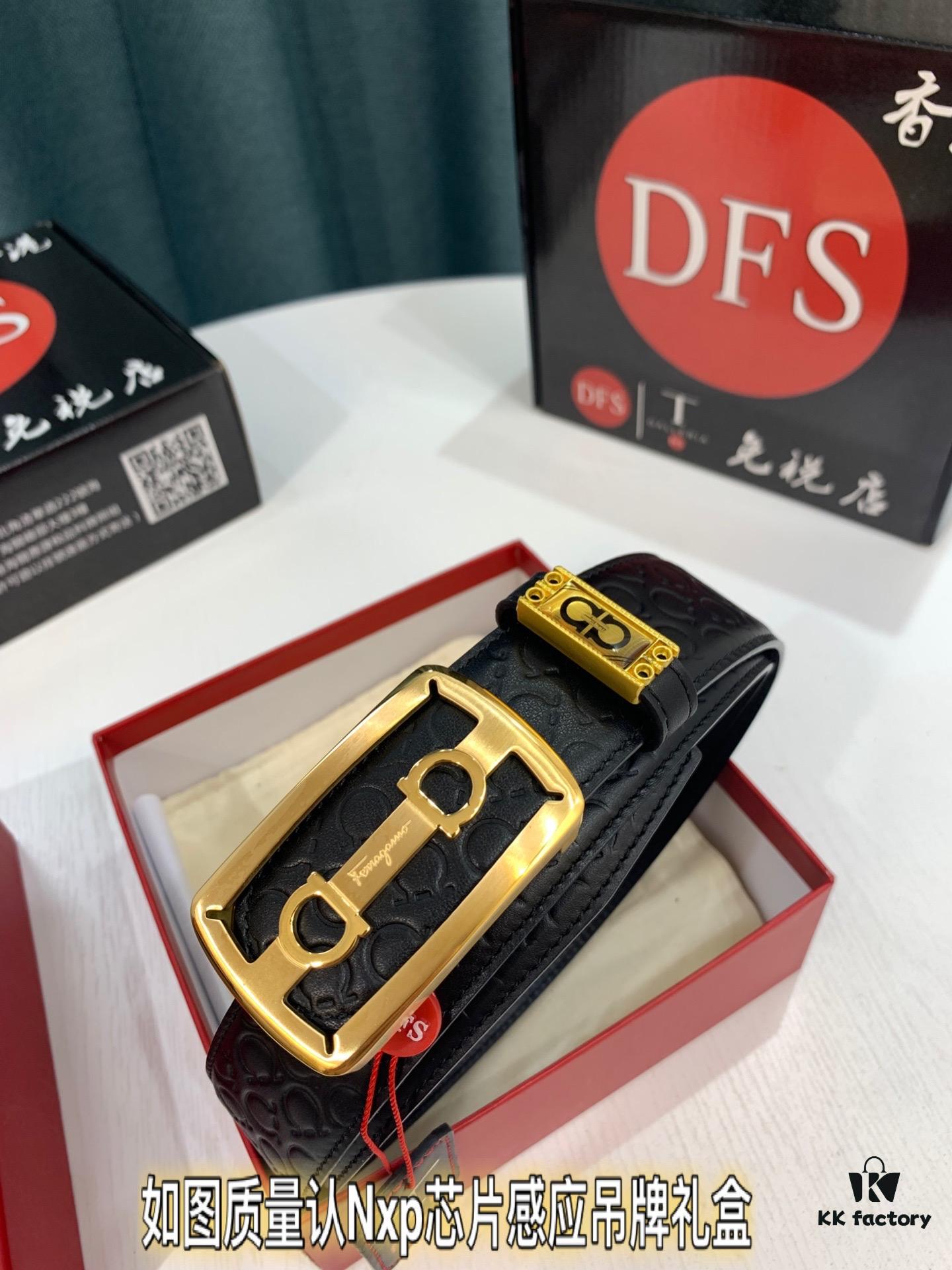 Top-tier Filoflex Leather Belt, Hong Kong Duty-Free Gift Box, Authenticity QR Code Verification, New 8-Shaped Genuine Hardware, Imported Cowhide with Embossed Logo, German OEM Craftsmanship