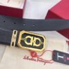 693200273a89a121ed54fd91 New Arrival Authentic Salvatore Ferragamo Belt, 8-Shaped Genuine Hardware, Imported Embossed Cowhide, German Manufactured, Width 3.8cm, NFC Chip NXP, Adjustable Length
