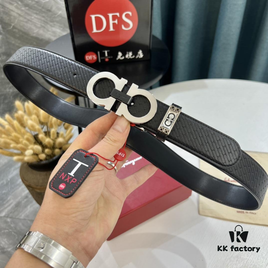 693200293a89a121ed54fda4 Hong Kong Tax-Free T Gift Box 🎁 (NXP RFID Tag Verifiable on Official Website, Authentic Anti-Counterfeit Chip) | Salvatore Ferragamo Style | New 8-Shaped Buckle Stainless Steel Hardware | Double-Sided Wear | French Imported Embossed Calfskin Leather | Fashion Runway Design | Duty-Free Top-Tier Replica | Latest NXP RFID Chip Support Online Verification | 3.5cm Width