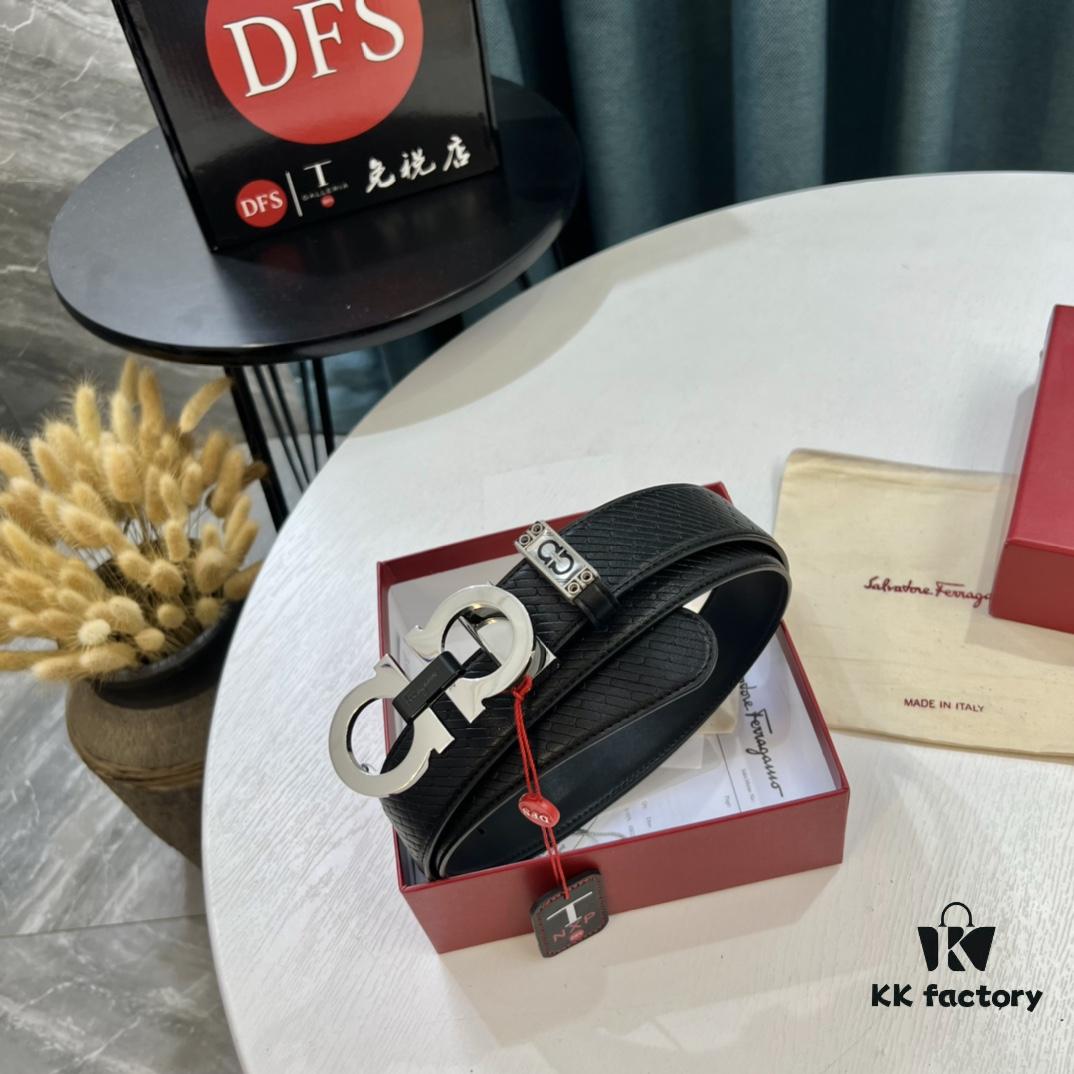 693200293a89a121ed54fda7 Hong Kong Tax-Free T Gift Box 🎁 (NXP RFID Tag Verifiable on Official Website, Authentic Anti-Counterfeit Chip) | Salvatore Ferragamo Style | New 8-Shaped Buckle Stainless Steel Hardware | Double-Sided Wear | French Imported Embossed Calfskin Leather | Fashion Runway Design | Duty-Free Top-Tier Replica | Latest NXP RFID Chip Support Online Verification | 3.5cm Width