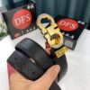 6932002a3a89a121ed54fdbb Shop Owner Recommended: Ferragamo Men's Belt, Genuine Leather, Double-Sided Use, Rustic Grain Full-Grain Calfskin, 3.5cm Width, New '8' Shaped Stainless Steel Hardware
