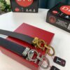 6932002b3a89a121ed54fdc6 Salvatore Ferragamo Men's Belt, Genuine First-Layer Calfskin, Dual-Sided Use, 3.5cm Width, Aged '8' Steel Hardware, Authentic Duty-Free Packaged with NXP Chip Verification