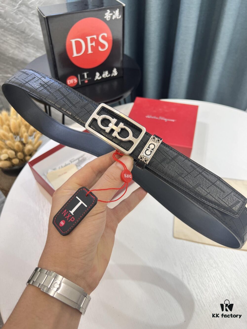 6932002d3a89a121ed54fdd6 Top-Tier Original Belt: Hong Kong Duty-Free T Gift Box (NXP Hangtag with Authenticity Chip, Verifiable on Official Website)
