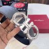 Hong Kong Tax-Free T Gift Box 🎁 (NXP Tag with Authenticity Chip, Official Website Verifiable), Genuine Filigree Stainless Steel Hardware, Double-Sided Use Salvatore Ferragamo Style