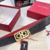 6932002e3a89a121ed54fde5 Top-tier Salvatore Ferragamo Belt, Genuine Hong Kong Duty-Free Gift Box, 8-Shaped Original Hardware, Full-Grain Embossed Cowhide, German-Made Craftsmanship