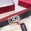 6932002e3a89a121ed54fdec Top-tier Salvatore Ferragamo Belt, Authentic Hong Kong Duty-Free T Gift Box, 8-Shaped Genuine Hardware, Full-Grain Embossed Cowhide Leather, German-Made Craftsmanship