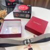 6932002f3a89a121ed54fdf3 Ferragamo Men's Belt, Genuine First-Layer Calf Leather with Crocodile Texture, Reversible Design, 3.5cm Width, Stainless Steel Hardware, Adjustable Length, Ideal Gift Choice