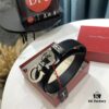 Top-Tier Salvatore Ferragamo Belt, Hong Kong Duty-Free T Gift Box, Anti-Counterfeit QR Code Authentication, New 8-Shaped Genuine Hardware, Imported Top Layer Calfskin with Leopard Pattern, Double-Sided Wearable, 3.5cm Width, NXP Chip, Customizable Length