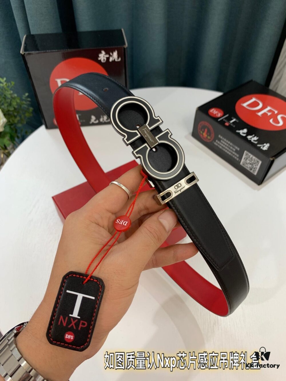 693200323a89a121ed54fe14 Hong Kong Tax-Free T Gift Box 🎁 (NXP RFID Tag Authenticatable on Official Website, Genuine Anti-Counterfeit Chip) | Salvatore Ferragamo Style | New 8-Shaped Buckle Stainless Steel Hardware | Double-Sided Wear | French Imported Smooth Calfskin Leather | Fashion Runway Design | Duty-Free Premium Replica Level | Latest NXP RFID Chip | 3.5cm Width