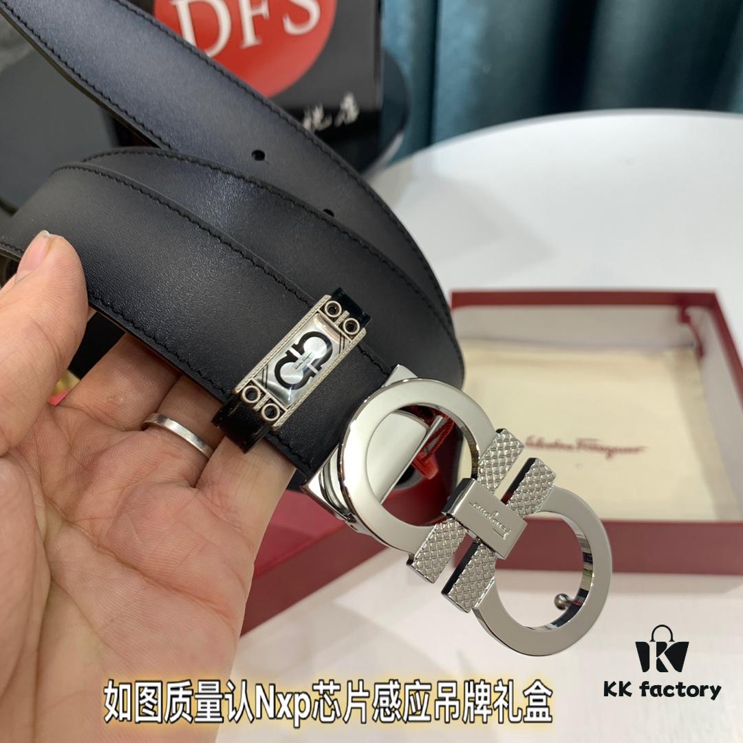 693200333a89a121ed54fe24 Shop Owner Recommended Filagrado Men's Leather Belt, Genuine Top-Grade Cowhide, Reversible Design, 3.5cm Width, Precision Steel Hardware