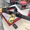 693200343a89a121ed54fe35 Top-Tier Salvatore Ferragamo Belt, Hong Kong Duty-Free Gift Box, Original 8-Shaped Hardware, Full-Grain Calfskin with Crocodile Texture, German-Made Precision Craftsmanship
