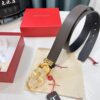 693200353a89a121ed54fe3c Shop Owner Recommended Trumpet Trumpet Genuine Salvatore Ferragamo Men's Leather Belt, Double-Sided Use, Imported Full-Grain Calfskin with '8' Shaped Stainless Steel Hardware, 3.5cm Width, Customizable Length