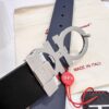 693200353a89a121ed54fe40 Salvatore Ferragamo Men's Belt, Genuine Imported Full-Grain Calfskin, Reversible Design, 3.5cm Width, Octagonal Stainless Steel Hardware, Adjustable Length