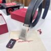 693200373a89a121ed54fe58 Salvatore Ferragamo Men's Belt, Genuine Imported Embossed Top-Layer Calfskin, Reversible Design, 3.5cm Width, New Minimalist Steel Hardware