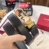 693200383a89a121ed54fe63 Salvatore Ferragamo Men's Belt, Genuine Top Grain Leather, Reversible Design, 3.5cm Width, Stainless Steel Hardware, Perfect for Gifting