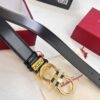 693200383a89a121ed54fe66 Salvatore Ferragamo Men's Belt, Genuine Top Grain Leather, Reversible Design, 3.5cm Width, Stainless Steel Hardware, Perfect for Gifting