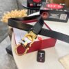 693200383a89a121ed54fe68 Salvatore Ferragamo Men's Belt, Genuine Top Grain Leather, Reversible Design, 3.5cm Width, Stainless Steel Hardware, Perfect for Gifting
