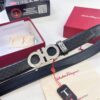 6932003b3a89a121ed54fe8e Arrival 🎺🎺 Real Product Photography, Ferragamo Automatic Series Men's Belt, ZP Mold Precision Crafted, 8-Shaped Beveled Pattern with Stainless Steel Hardware, Business Belt, Imported Genuine Top Layer Calfskin with Ferragamo Mesh Texture, Automatic Tooth Slide, Width 3.5 cm