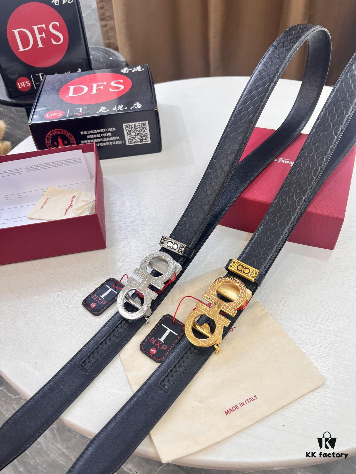 6932003b3a89a121ed54fe93 Arrival 🎺🎺 Real Product Photography, Ferragamo Automatic Series Men's Belt, ZP Mold Precision Crafted, 8-Shaped Beveled Pattern with Stainless Steel Hardware, Business Belt, Imported Genuine Top Layer Calfskin with Ferragamo Mesh Texture, Automatic Tooth Slide, Width 3.5 cm
