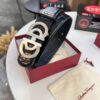6932003c3a89a121ed54fe9e Top-tier Salvatore Ferragamo Men's Crocodile Pattern Genuine Leather Belt, 3.8cm Width, Original 8-Shaped Hardware, Embossed Logo, NXP Chip, Adjustable Length