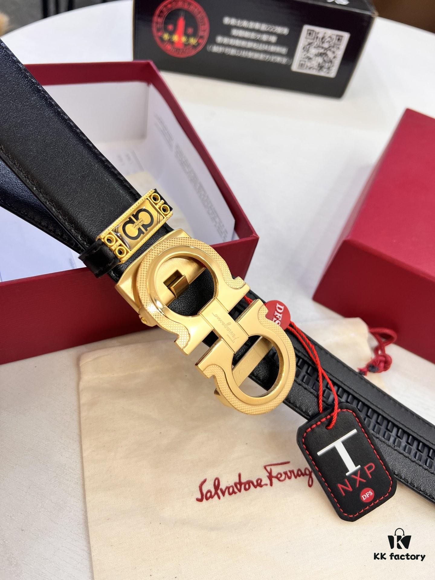 6932003e3a89a121ed54feb4 Arrival 🎺🎺 Genuine Photography, Ferragamo Automatic Series Men's Belt, ZP Molded 8-Shaped Beveled Pattern with Stainless Steel Hardware, Business Belt, Imported Xiao Ferragamo Plain Full-Grain Cowhide, Automatic Tooth Slide, Width 3.5 cm