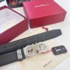 6932003e3a89a121ed54feb9 Arrival 🎺🎺 Authentic Photography, Ferragamo Automatic Series Men's Belt, ZP Molded 8-Shaped Beveled Pattern with Stainless Steel Hardware, Business Belt, Imported Xiao Ferragamo Smooth Grain Top-Layer Cowhide, Automatic Tooth Adjustment, 3.5 cm Width