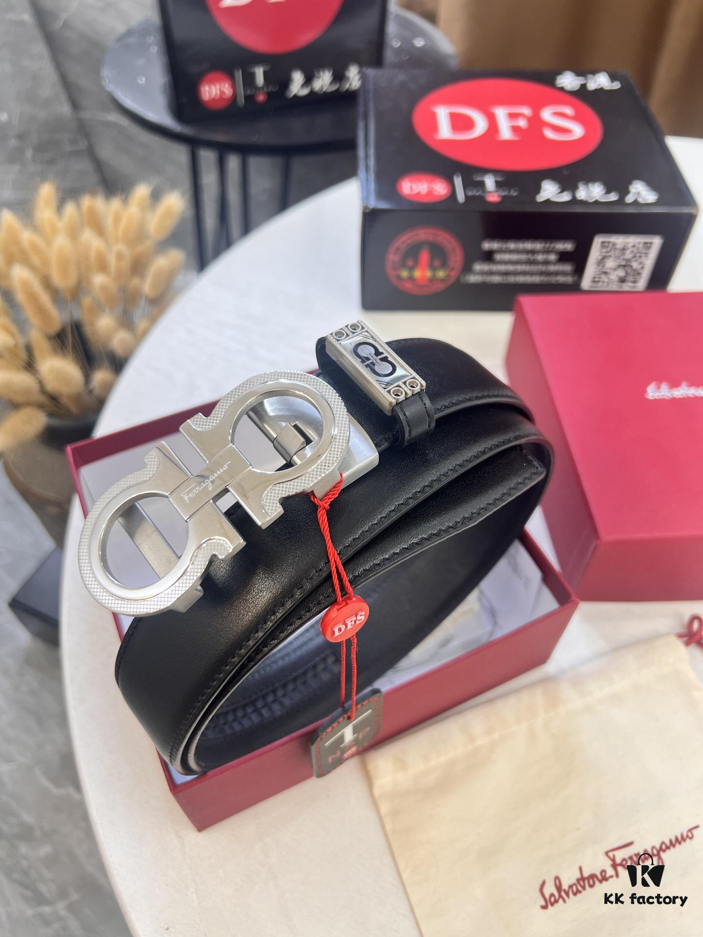 6932003e3a89a121ed54feba Arrival 🎺🎺 Authentic Photography, Ferragamo Automatic Series Men's Belt, ZP Molded 8-Shaped Beveled Pattern with Stainless Steel Hardware, Business Belt, Imported Xiao Ferragamo Smooth Grain Top-Layer Cowhide, Automatic Tooth Adjustment, 3.5 cm Width