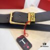 6932003f3a89a121ed54febf Ferragamo Men's Belt, Genuine First-Layer Cowhide with Palm Pattern, Reversible Design, 3.5cm Width, Stainless Steel '8' Buckle