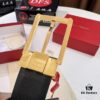 6932003f3a89a121ed54fec1 Ferragamo Men's Belt, Genuine First-Layer Cowhide with Palm Pattern, Reversible Design, 3.5cm Width, Stainless Steel '8' Buckle