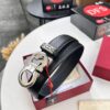 693200403a89a121ed54fecf Ferragamo Men's Belt, Genuine Embossed Full-Grain Leather, Reversible Design, 3.5cm Width, Stainless Steel Buckle, Adjustable Length