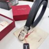 693200403a89a121ed54fed1 Ferragamo Men's Belt, Genuine Embossed Full-Grain Leather, Reversible Design, 3.5cm Width, Stainless Steel Buckle, Adjustable Length