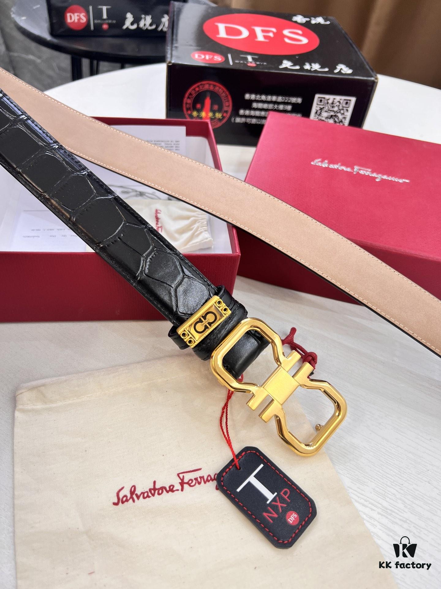 693200413a89a121ed54fedc Ferragamo Belt, Hong Kong Duty-Free Gift Box 🎁 (NXP RFID Tag with Official Website Verification, Authentic Anti-Counterfeit Chip)