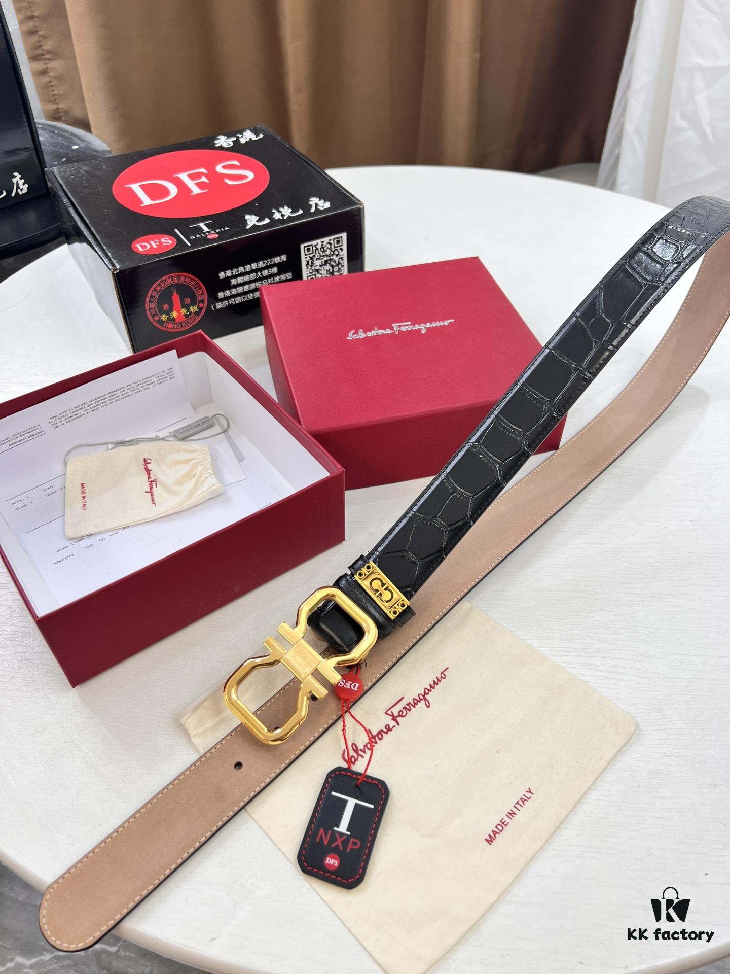 693200413a89a121ed54fede Ferragamo Belt, Hong Kong Duty-Free Gift Box 🎁 (NXP RFID Tag with Official Website Verification, Authentic Anti-Counterfeit Chip)