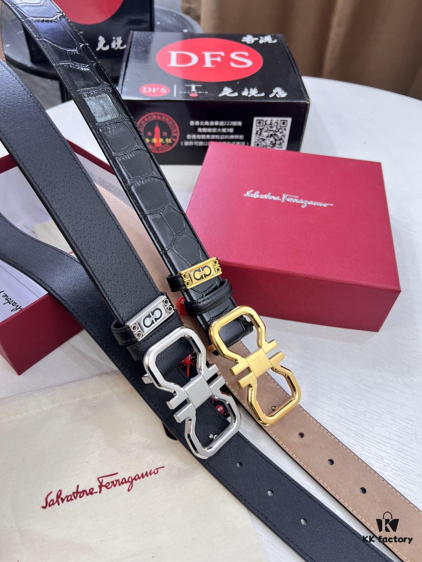 693200413a89a121ed54fee0 Ferragamo Belt, Hong Kong Duty-Free Gift Box 🎁 (NXP RFID Tag with Official Website Verification, Authentic Anti-Counterfeit Chip)