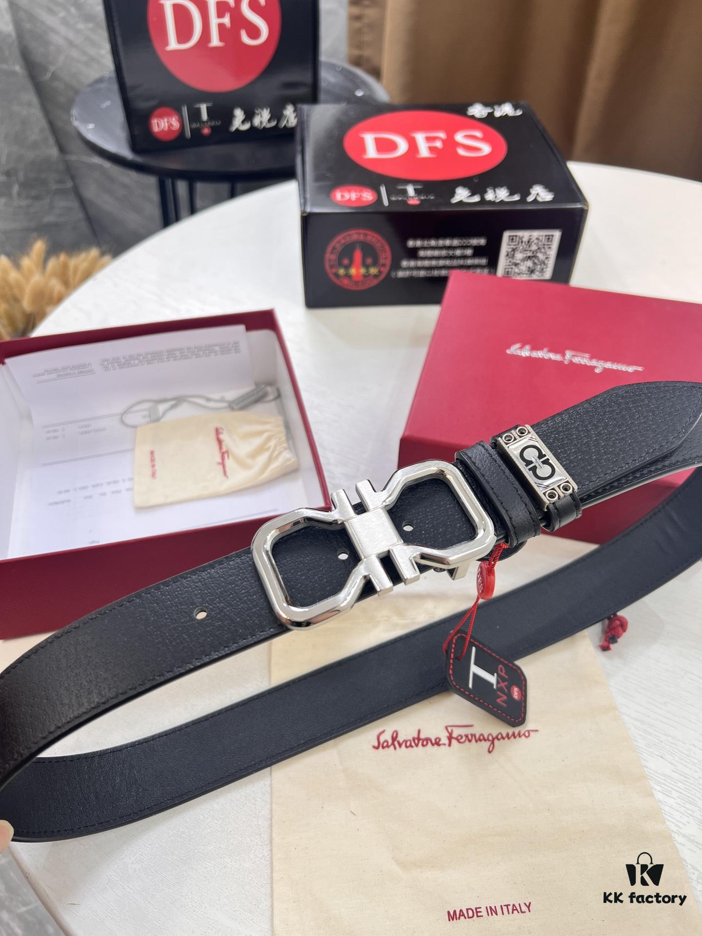 693200413a89a121ed54fee2 Salvatore Ferragamo Belt, Hong Kong Duty-Free Gift Box 🎁 (NXP RFID Tag with Official Website Verification, Authentic Anti-Counterfeit Chip)