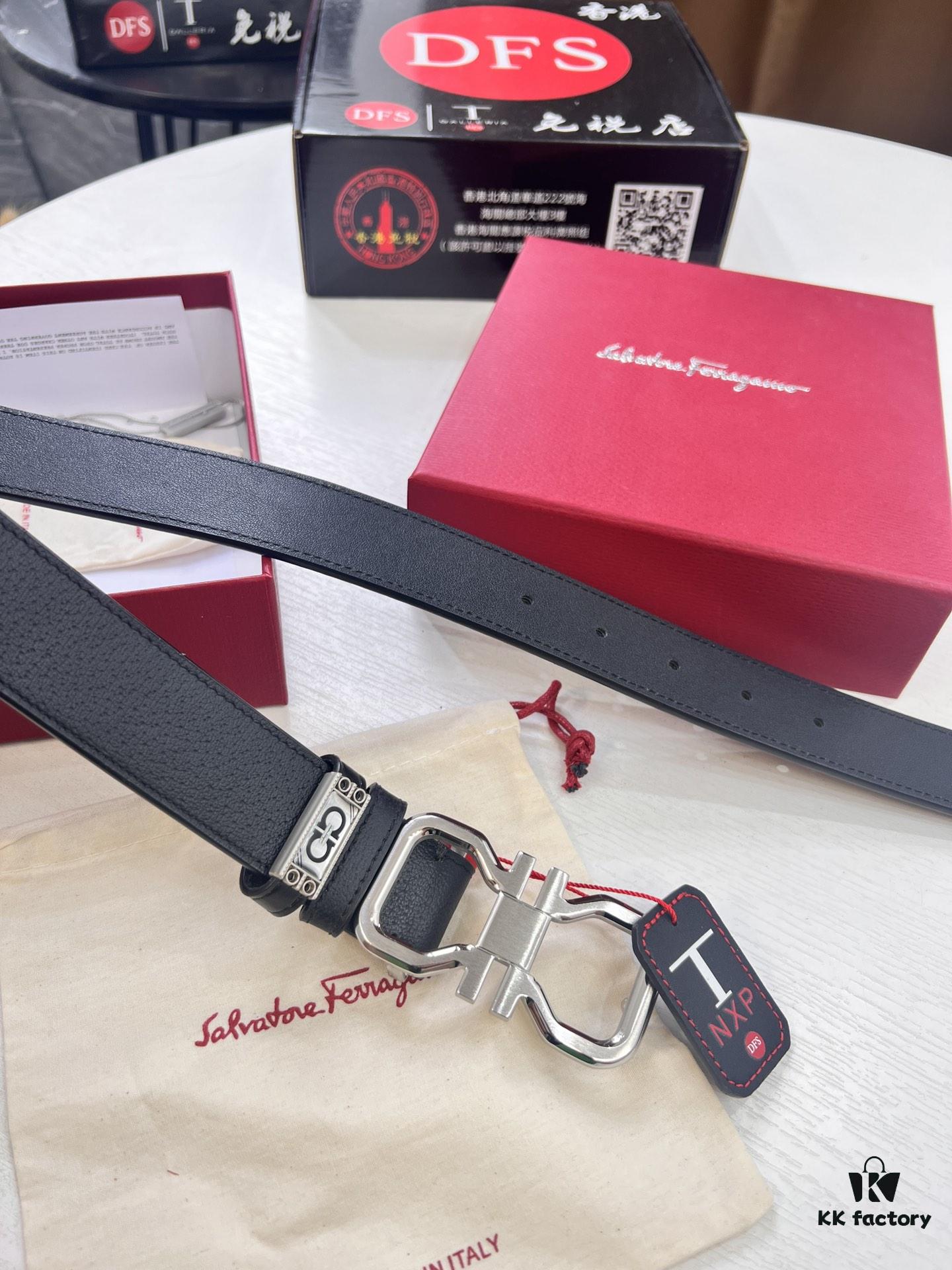 693200423a89a121ed54fee3 Salvatore Ferragamo Belt, Hong Kong Duty-Free Gift Box 🎁 (NXP RFID Tag with Official Website Verification, Authentic Anti-Counterfeit Chip)