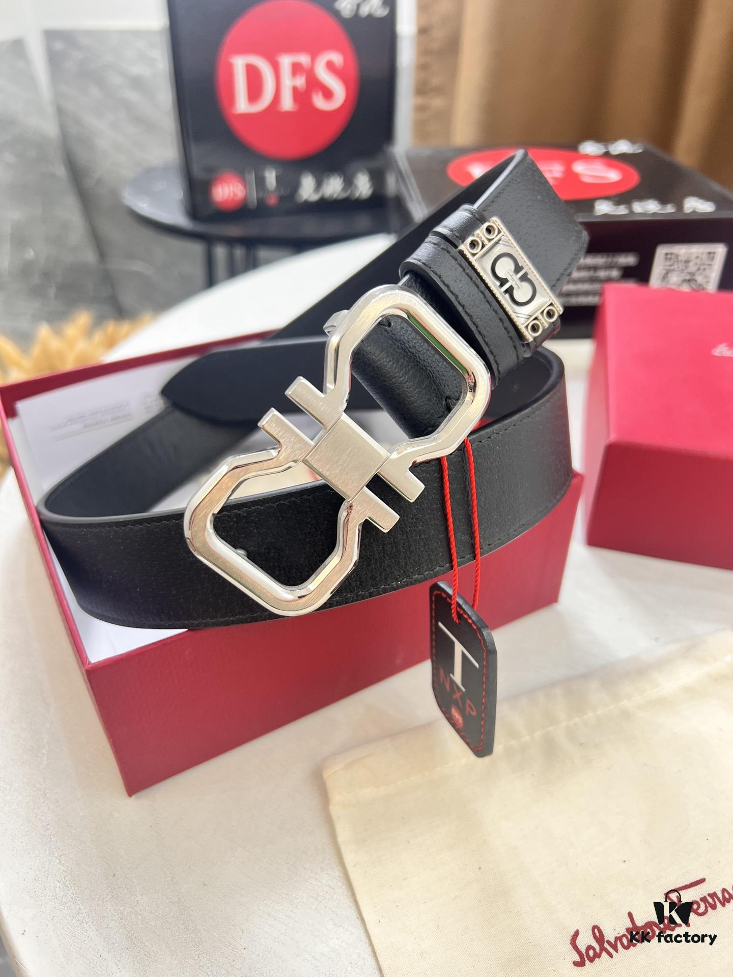 693200423a89a121ed54fee4 Salvatore Ferragamo Belt, Hong Kong Duty-Free Gift Box 🎁 (NXP RFID Tag with Official Website Verification, Authentic Anti-Counterfeit Chip)