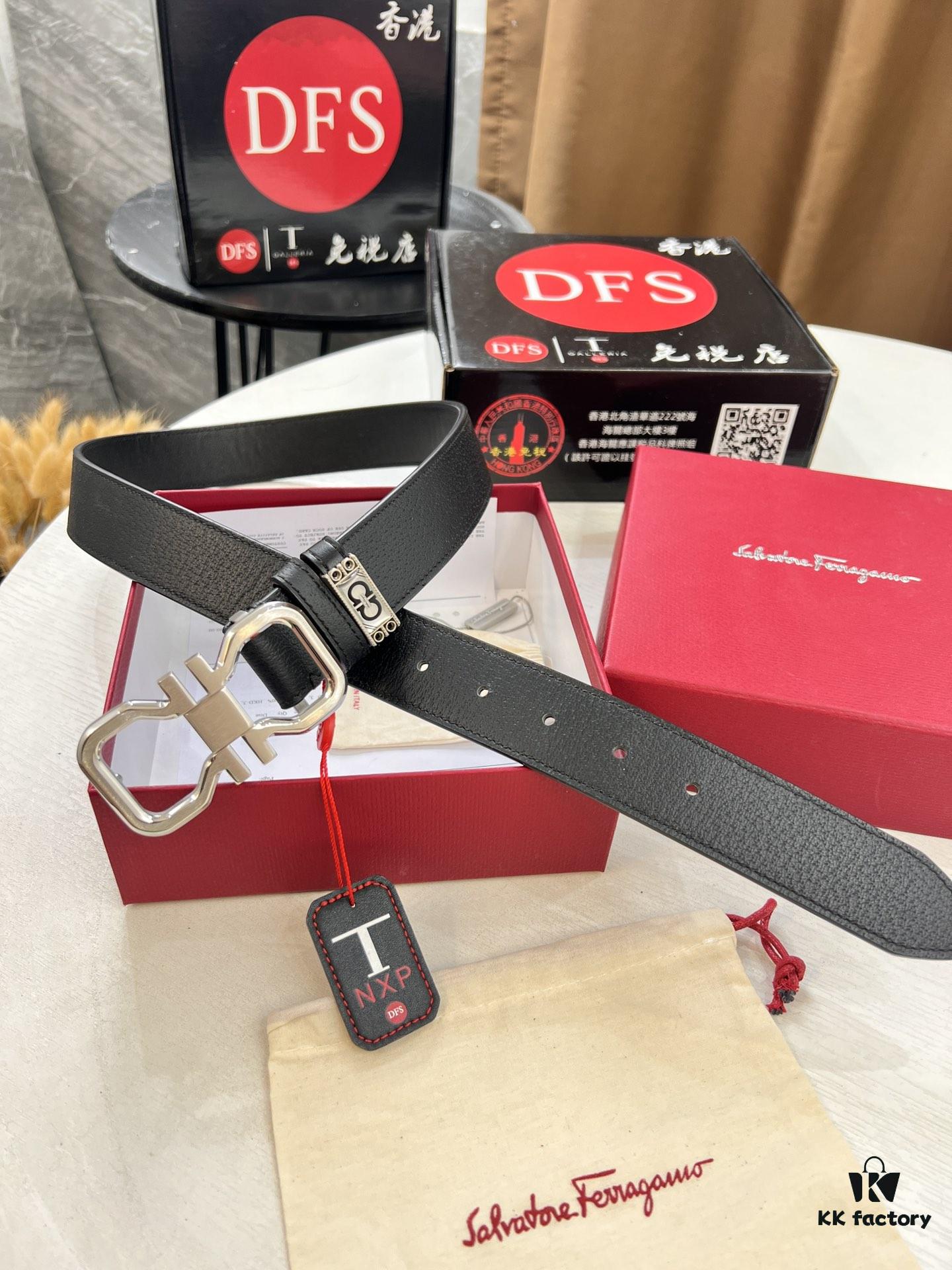693200423a89a121ed54fee6 Salvatore Ferragamo Belt, Hong Kong Duty-Free Gift Box 🎁 (NXP RFID Tag with Official Website Verification, Authentic Anti-Counterfeit Chip)