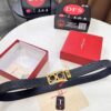 693200423a89a121ed54fee8 Salvatore Ferragamo Men's Automatic Belt, 3.5cm Width, Full-Grain Calfskin with Steel Hardware, Eight-Shaped Diagonal Weave Design