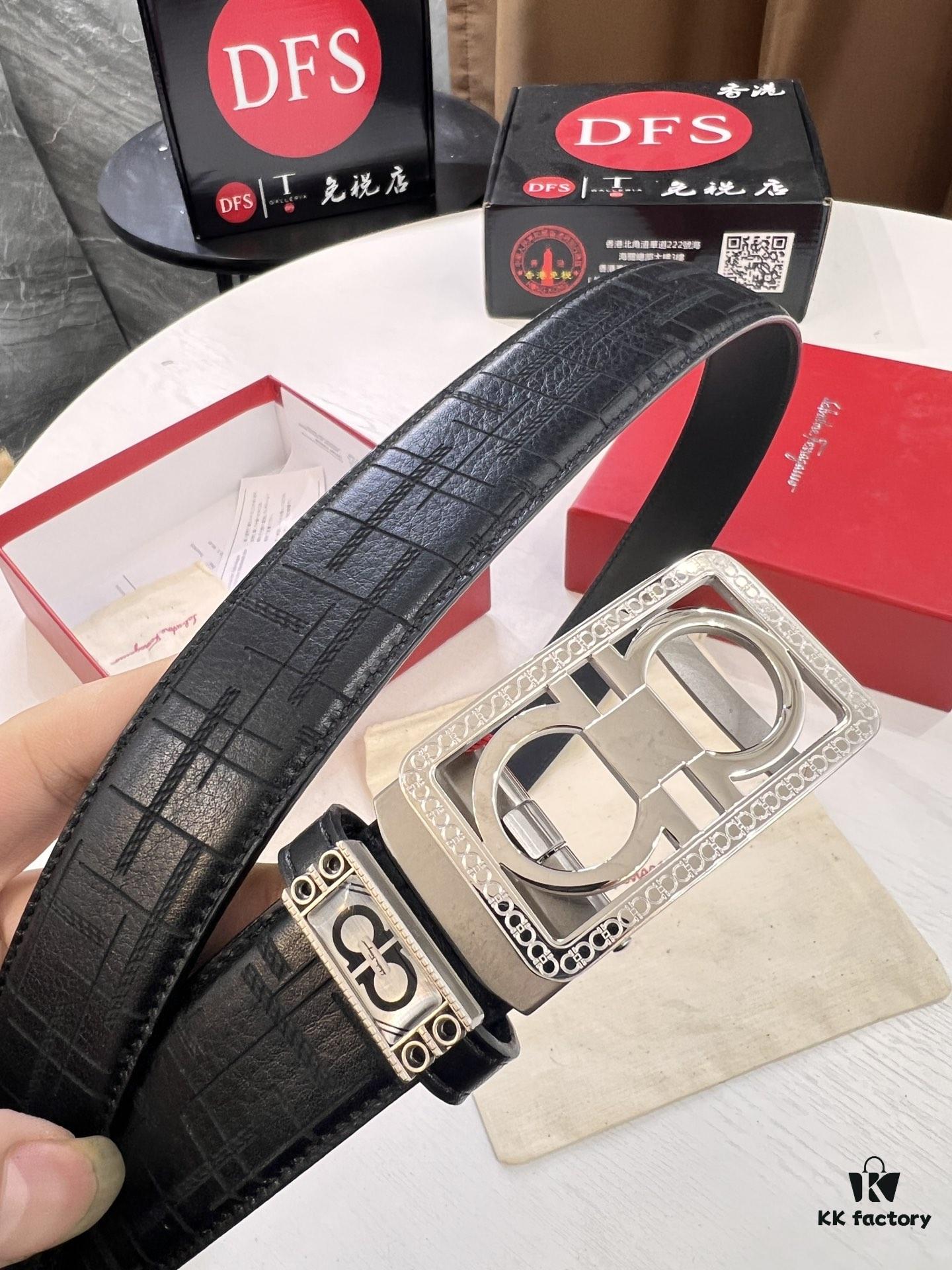 693200433a89a121ed54fef1 Arrival of FilArgmou Automatic Men's Leather Belt with 8-Shaped Beveled Pattern, Stainless Steel Hardware, and Genuine Woven Top-Grain Cowhide