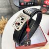 693200433a89a121ed54fef2 Arrival of FilArgmou Automatic Men's Leather Belt with 8-Shaped Beveled Pattern, Stainless Steel Hardware, and Genuine Woven Top-Grain Cowhide