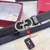 693200453a89a121ed54ff0c Salvatore Ferragamo Men's Automatic Belt, Top-Quality Genuine Leather with '8' Pattern, 3.5cm Width, Stainless Steel Hardware